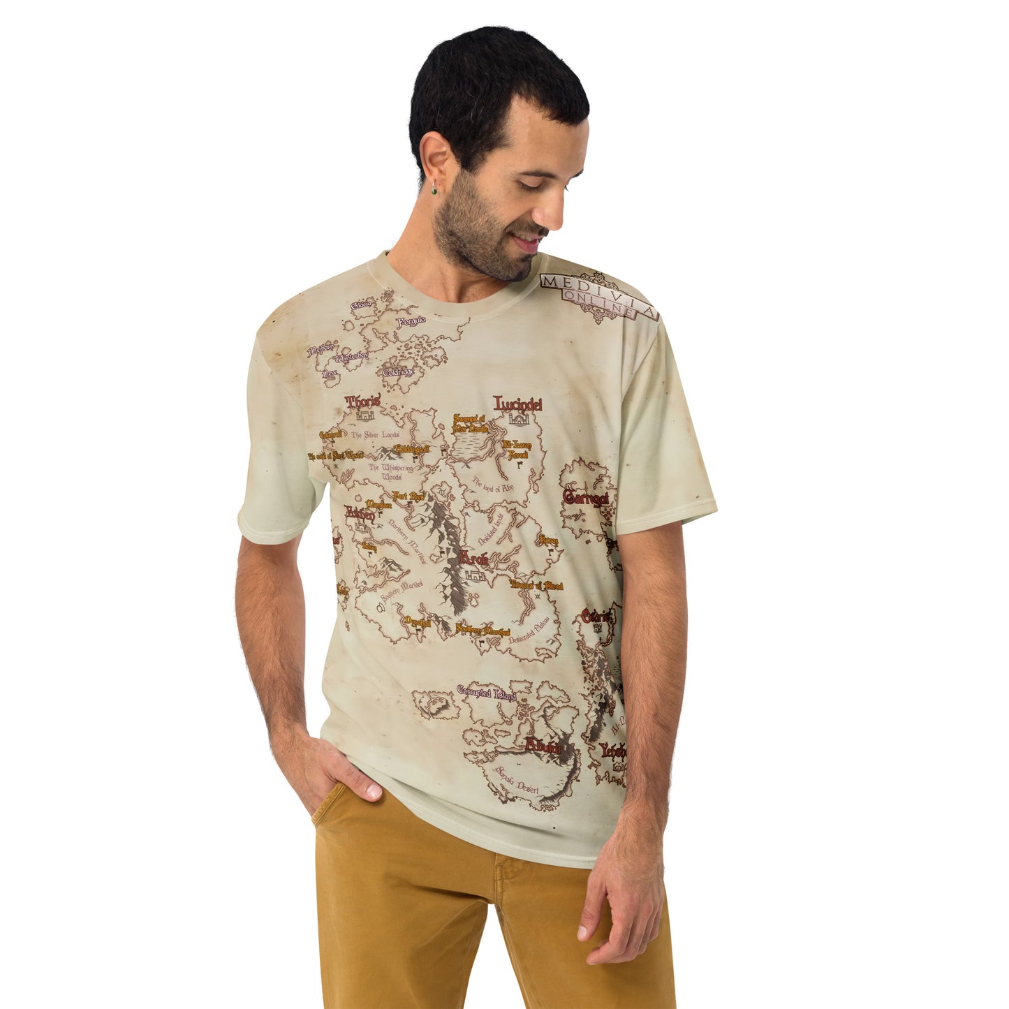 Medivia Map Men's T-Shirt