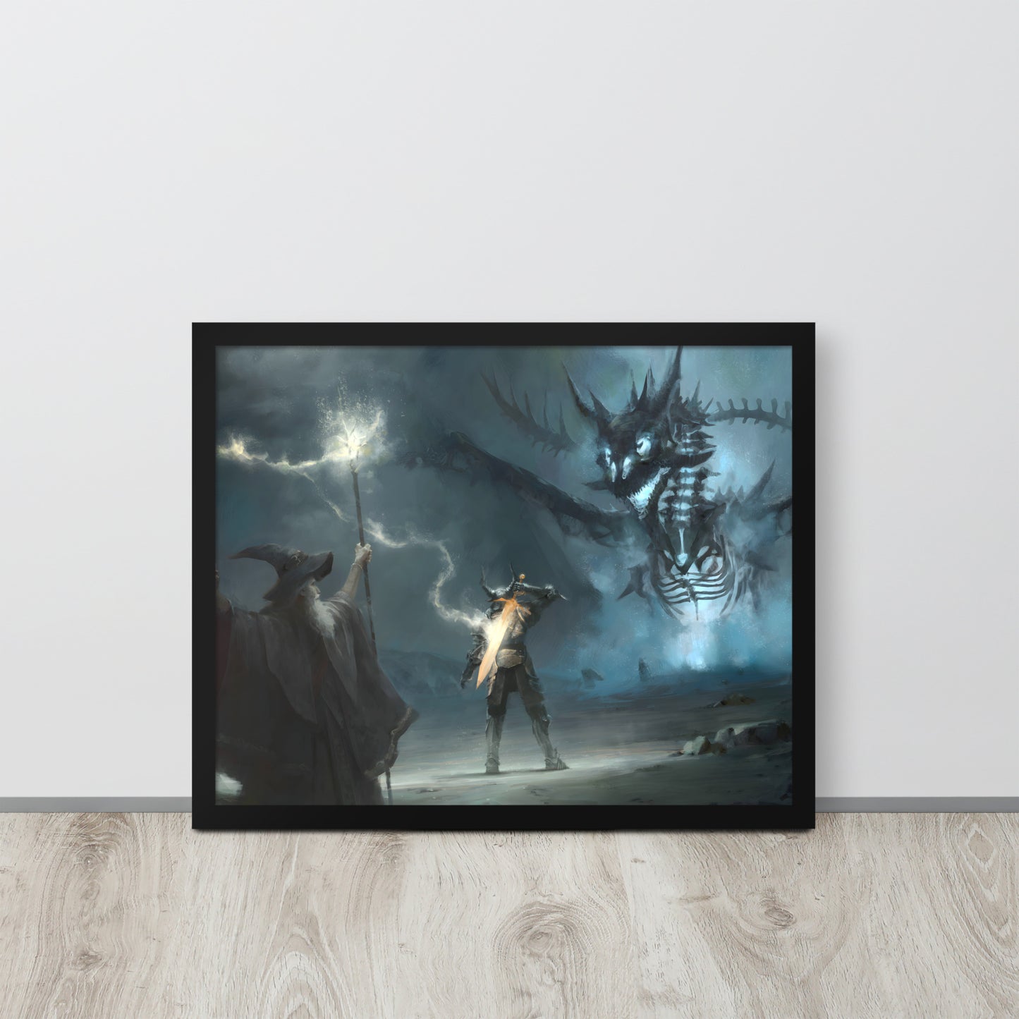 Undead Dragon Framed Poster
