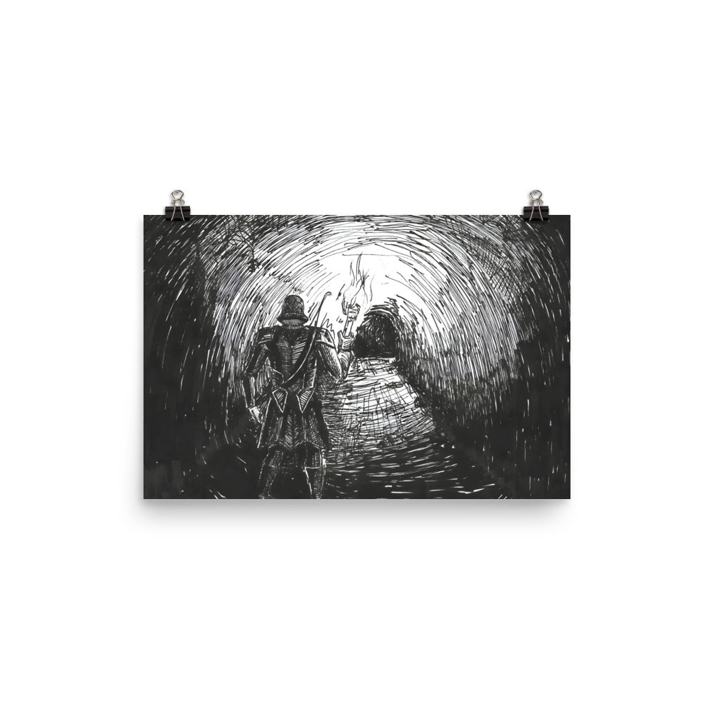 Cave Explorer Concept Art Poster