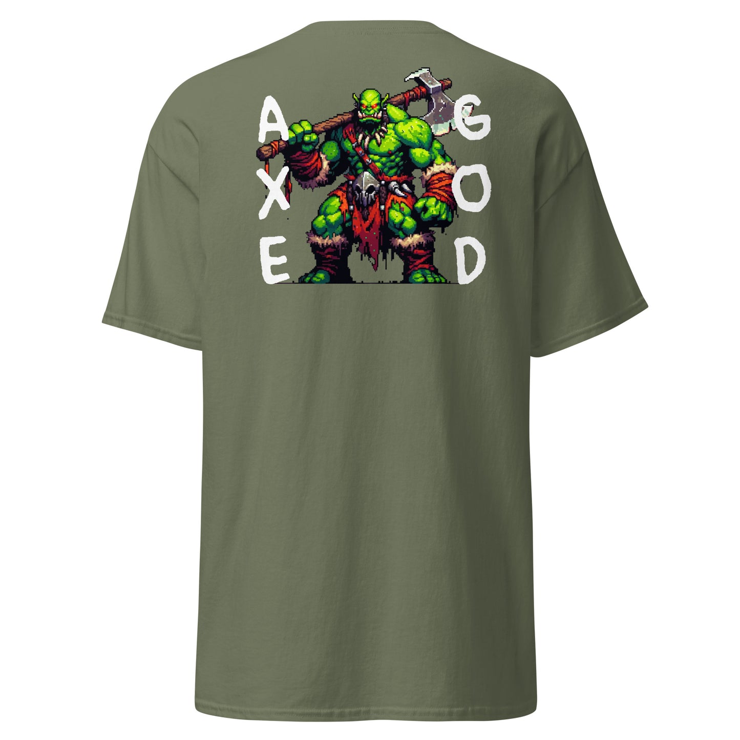 Axe God Orc Zerker Concept with Medivia Logo Men's Classic T-Shirt